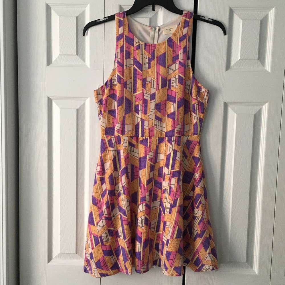 Everly Sleeveless Pink/Purple Dress size MED